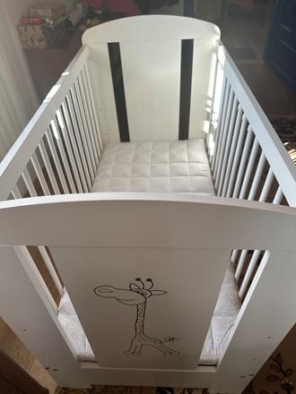 Detska postielka s matracom, šírka (cm): 60,dĺžka (cm): 120