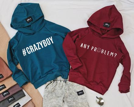 Mikina s nápisom happy boy, 128 / 134