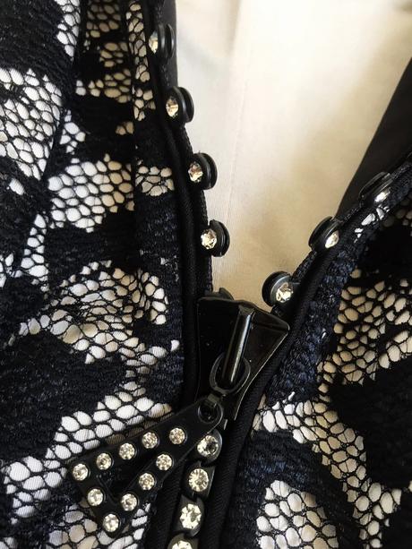 Krajkový bluzón na zips, xxl