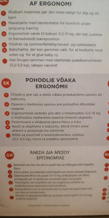 Nosič, ergo baby