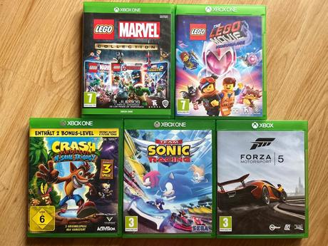 Hry na x box one - crash, sonic, forza motosport5,