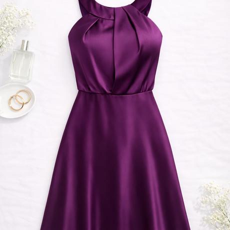 Calvin klein elegantné fialové šaty, calvin klein,m