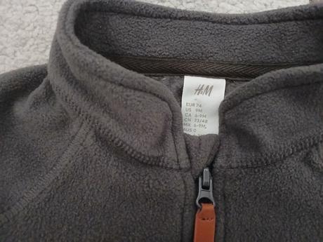 Flisova mikina 74, h&m,74