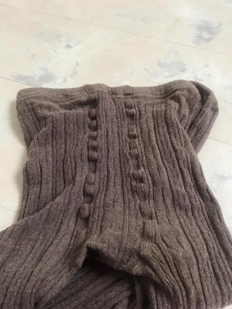 Hrubé elastické vzorované pančuchy, tcm,l