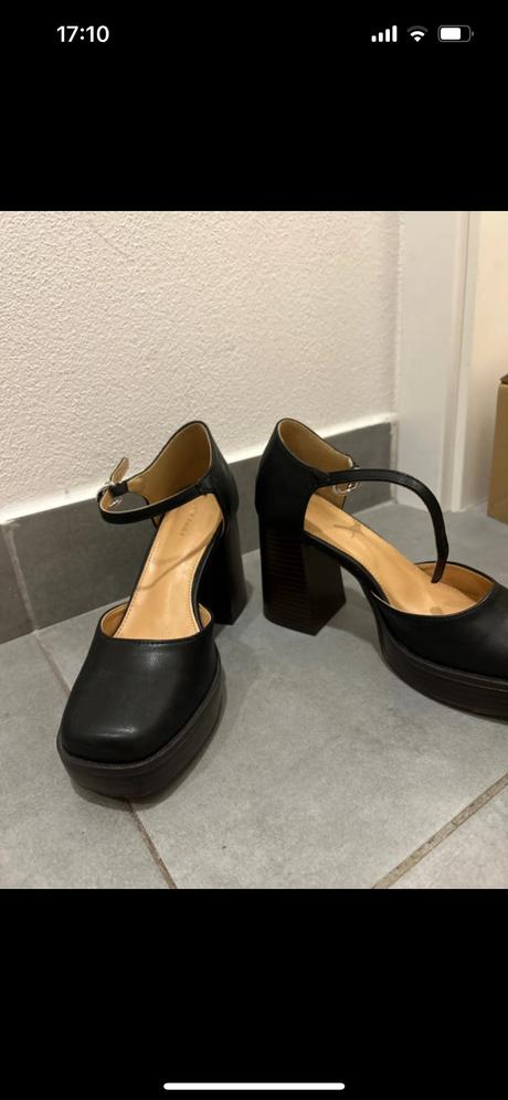 Elegantné topánky na hrubom opätku, humanic,38