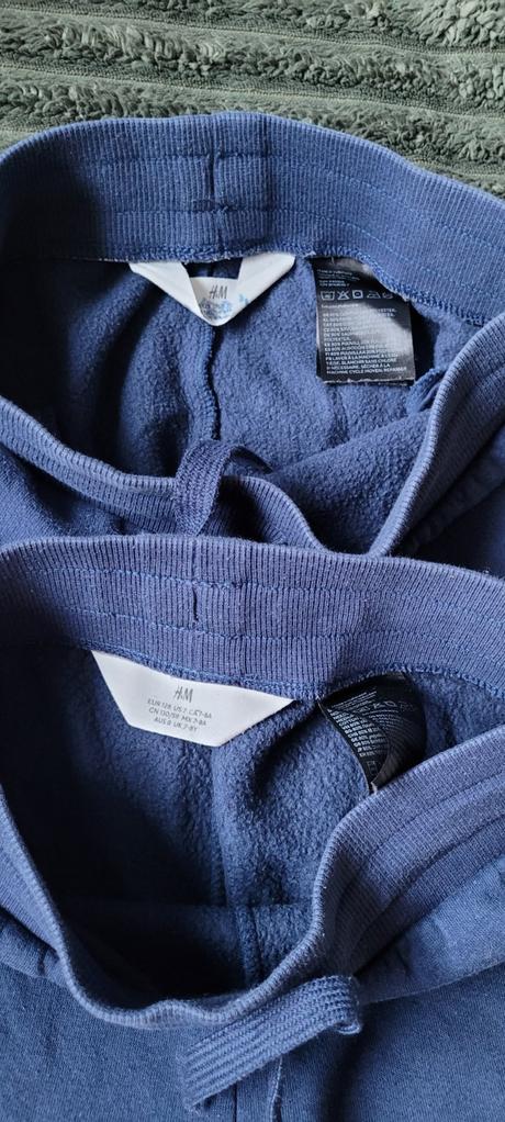 Tepláky tmavomodre h&m dvojicky, h&m,128