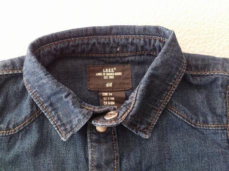 Riflová košela, h&m,74