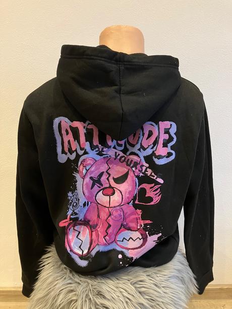 Pánska mikina s kapucňou vzadu s potlačou (l), l