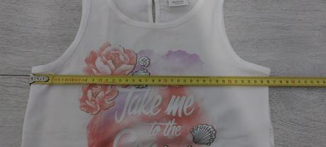 Krásne tričko s kvetovovaným  chrbtom, primigi,140