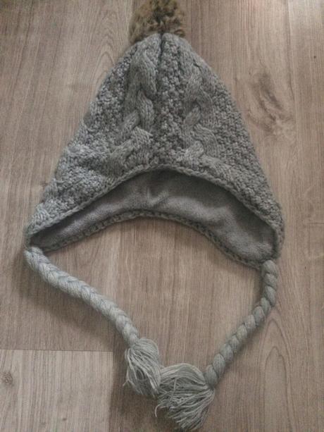 Čiapka ušianka+šálik 1/2-4 roky, h&m,104