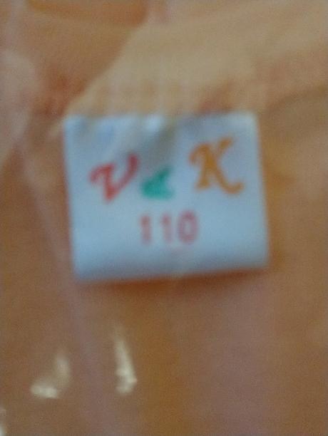 Dievč. marhuľové tielko s motívom happy, v&k, 110, 110