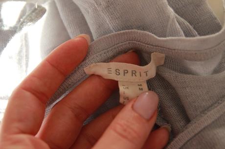 Bledo modrý ľanový sveter, esprit, m, esprit,m