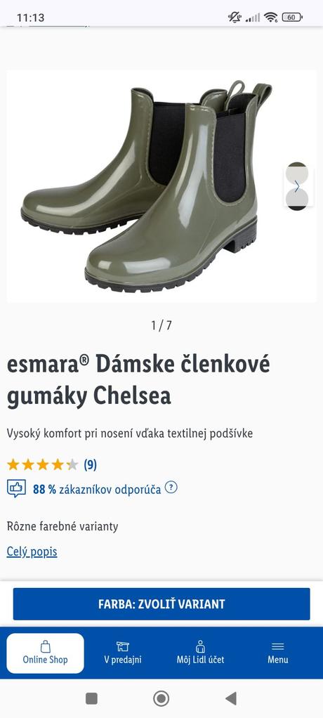 Dámske gumáky veľkosť 40 nové, 40