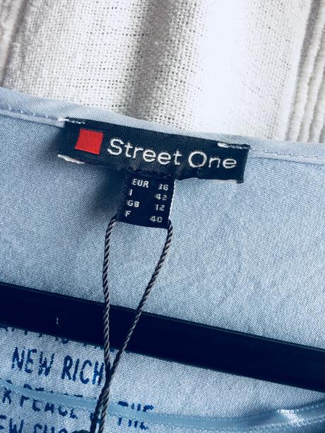Street one baby blue top/blúzka...vel.38/m, street one,38 / m