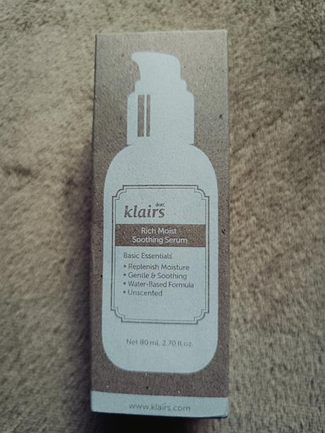 Dear, klairs - rich moist soothing serum 80ml, 