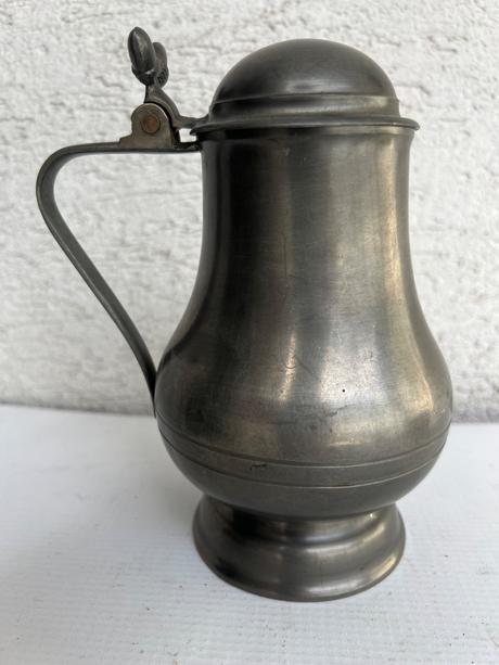 Cinovy dzban krcah kanvica s otvaracim vrchnakom,