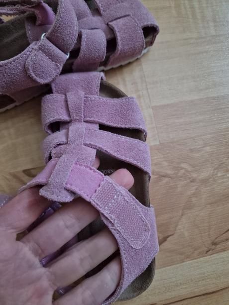 Reserved kožené sandále, lila, veľ. 26,, reserved,26