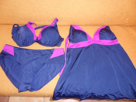 Pekné 3-dielne dámske plavky tankiny,g.benotti, 40, 40