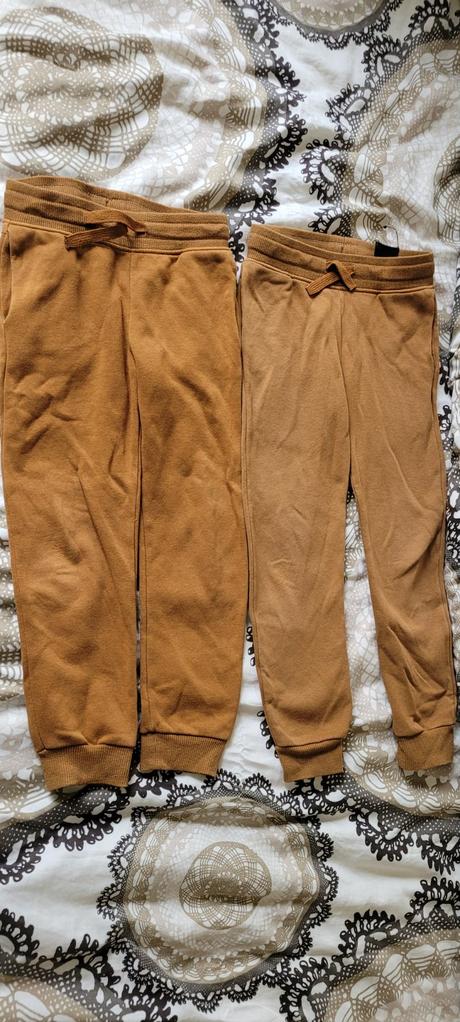 Teplaky hnedé, h&m,116