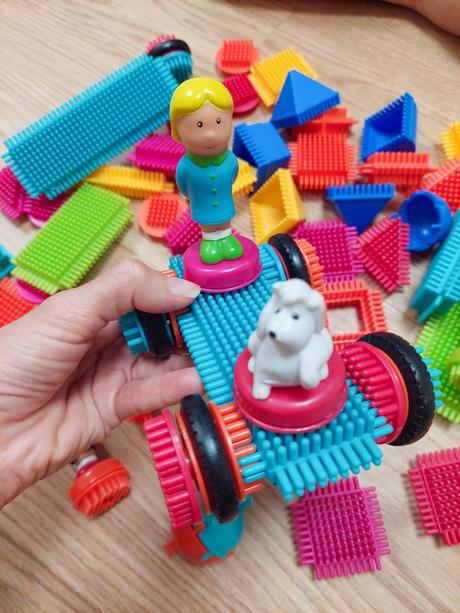 Bristle blocks battat b.toys 85pcs, 