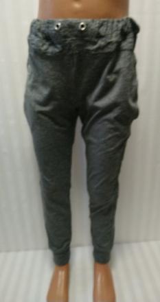 Dievčenské tmavo sivé elastické tepláky, f&f, f&f,128