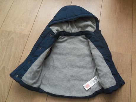 Tmavá modrá vesta - zateplená, f&f,74