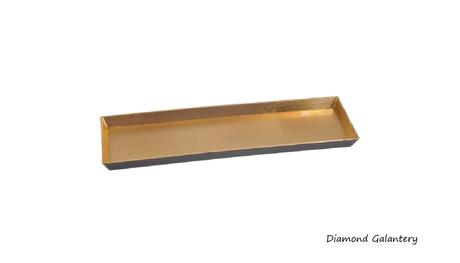 Dekoračný podnos - 44x13 cm - zlatý, 