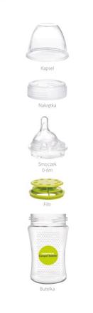 Kojenecká fľaša haberman color 260 ml, canpol babies