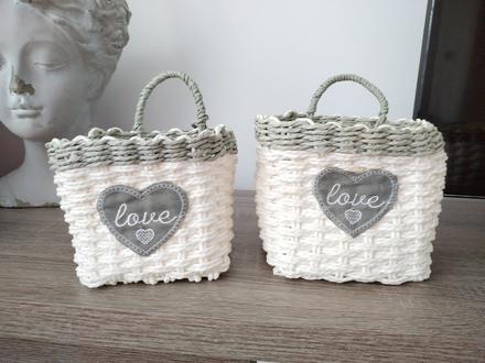 Makké košíky 2ks, napr. do kúpelne, 