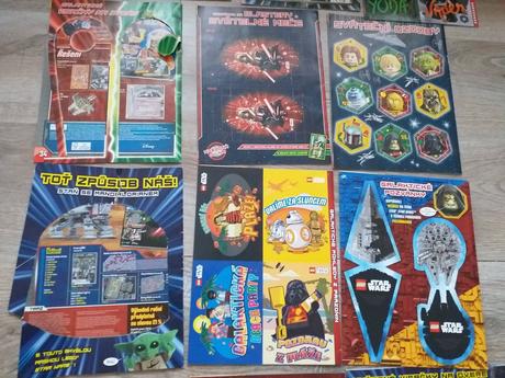 Knihy, dvd, časopisy, karty, dobble star wars,