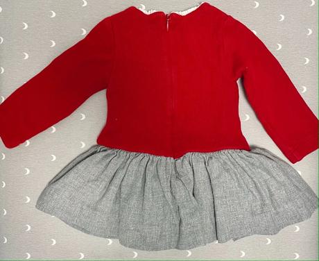 Nádherné hrubé vianočné šaty 80, mayoral,80