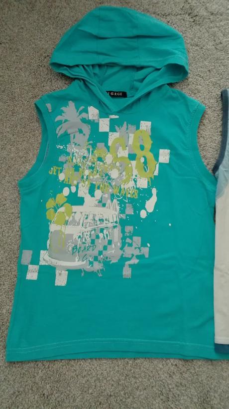 2 bezrukáv.tričká vel.-8-9 rokä128-134), george,128