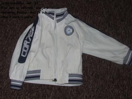 Jarná bielo-modrá bundička, 92