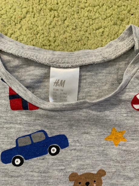 Vianočné tričko, zn. h&m, v. 74, h&m,74