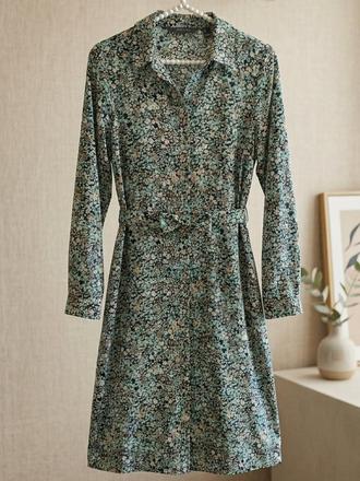 Zelené košeľové šaty vero moda, vero moda,s