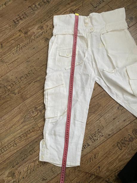 Ľanové letné etno/boho historické nohavice, kookai,s