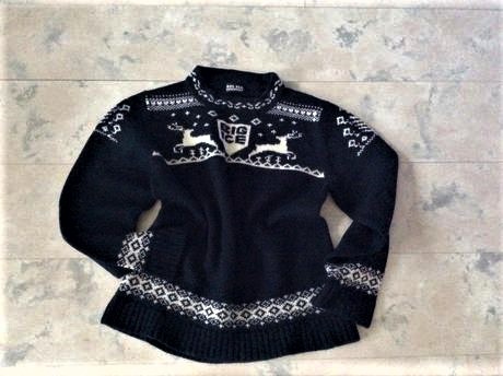 Alpský  vlnený teplý pulóver, l