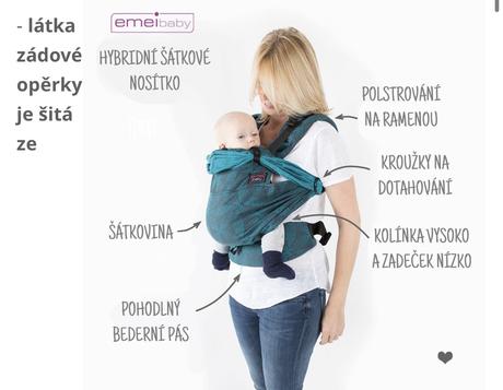 Nosítko emeibaby easy pre deti,