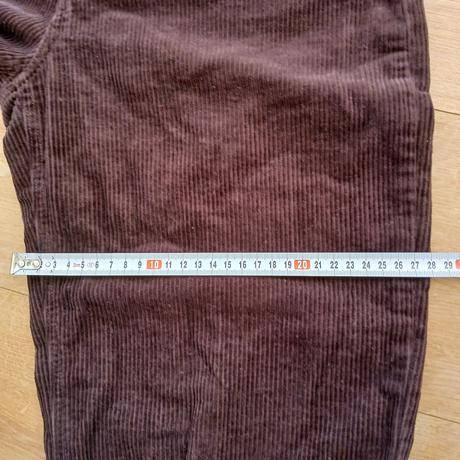 Tmavohnedé bavlnené menčestráky s vysokým pásom, tally weijl,s