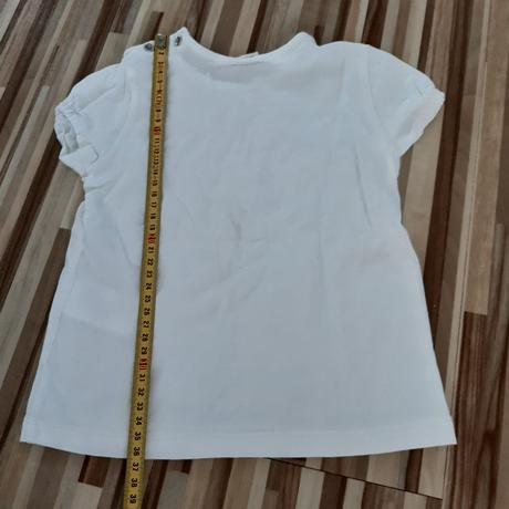 Tričko s nariaseným rukávom, h&m,86