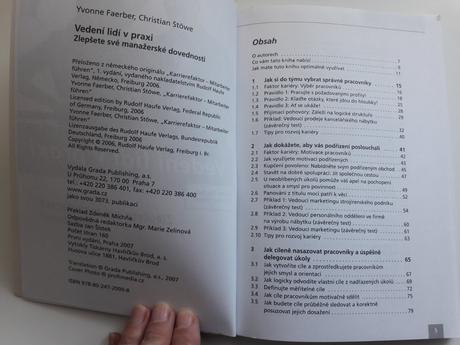 Kniha vedeni lidi v praxi, 