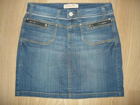 Riflová sukňa, etam,38