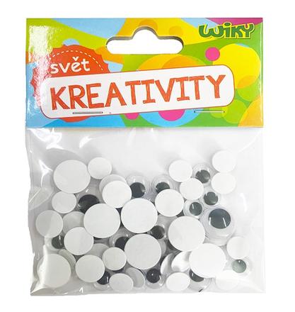 Kreativity pohyblivé oči 60ks mix,
