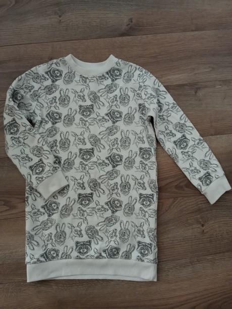 Mikinove saty, fox & bunny,122