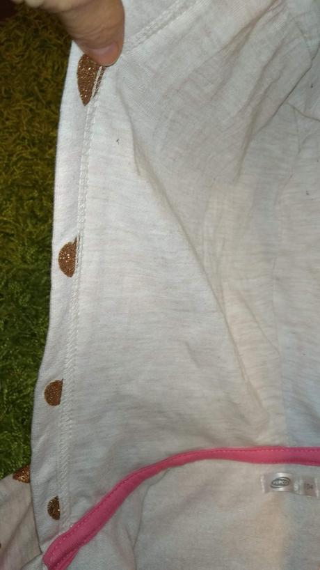 Mikina so zlatými srdiečkami - veľ. 104, 104