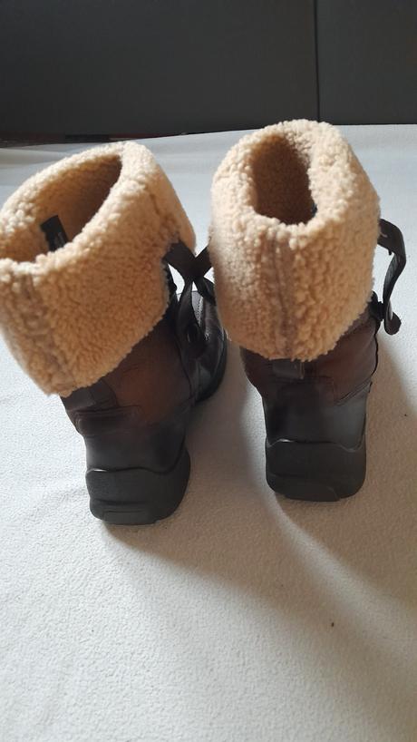 Kožené cizmy ecco, ecco,36