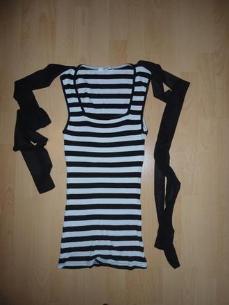 Cierno-biele tricko / tielko, s