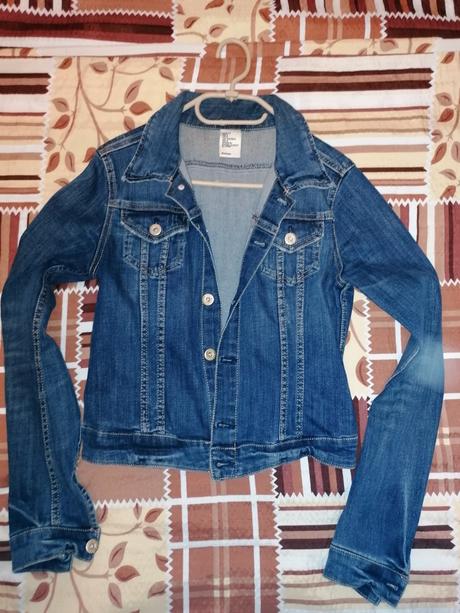 Riflová bunda, h&m,34