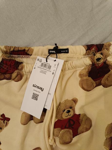 Teplaky s potlačou macikov, sinsay,xs