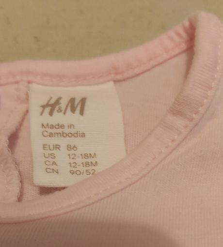Bavlnené šaty h&m 86, h&m,86